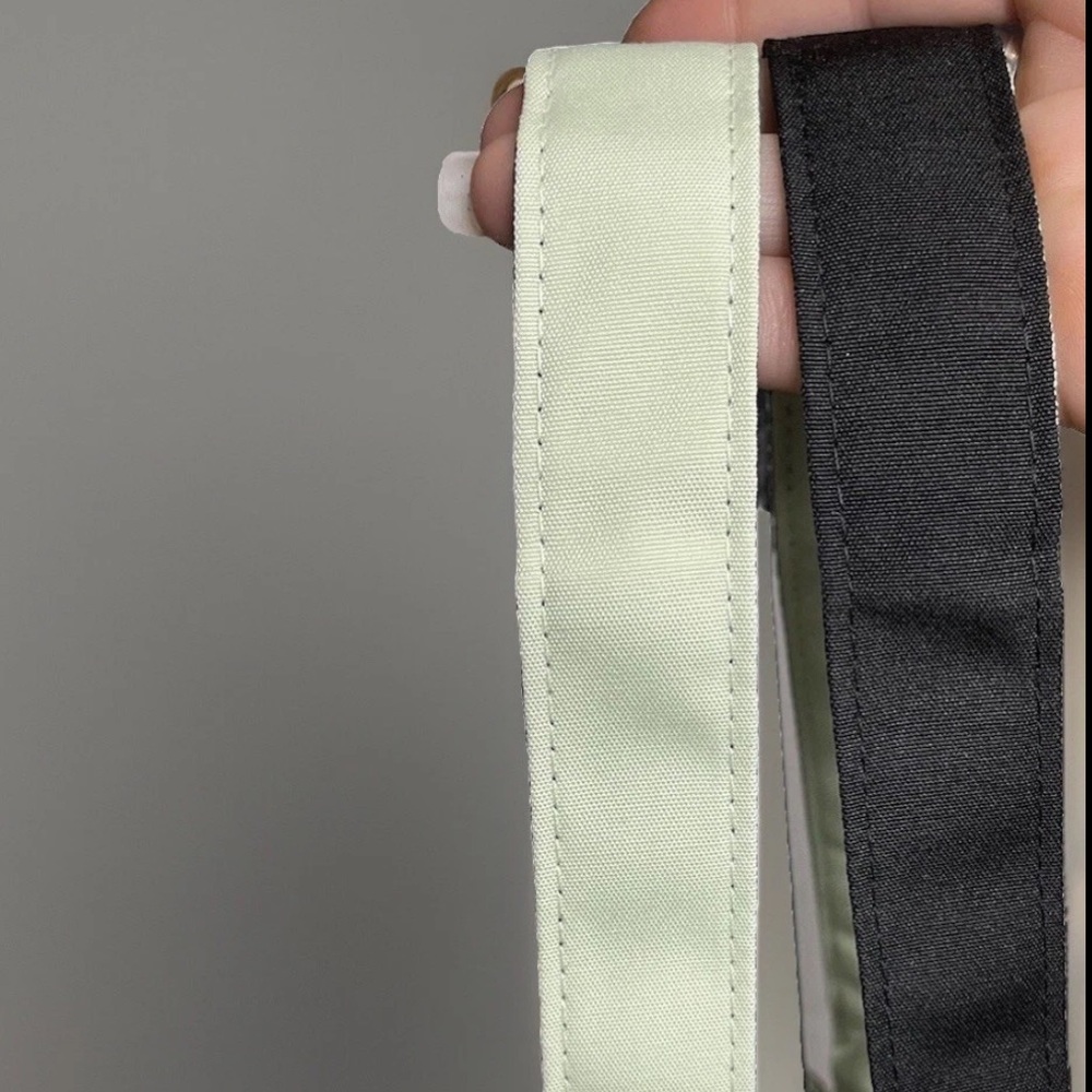 NEW Prada Beauty Reversible Large Tote Mint Green Black Nylon Tote Bag + Pouch - Picture 9 of 11